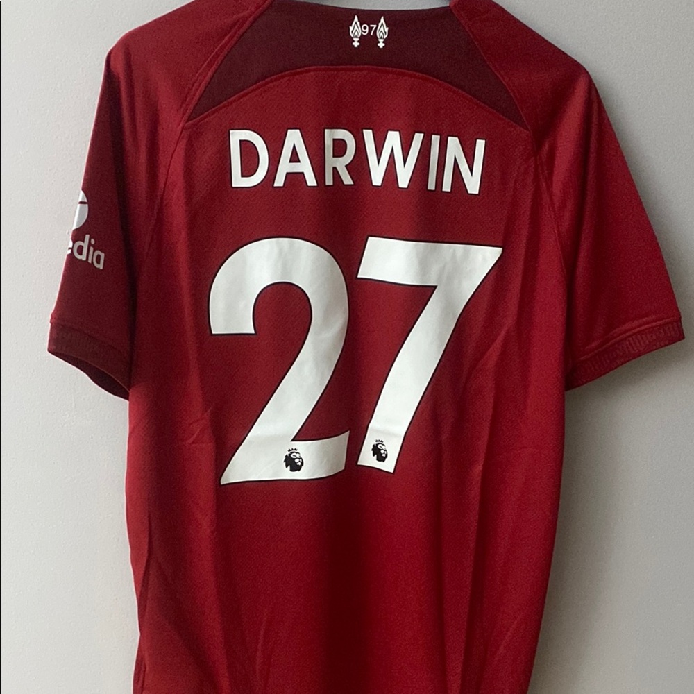 Liverpool Darwin Nunez Shirt. Newly crowned Champions Premiership.